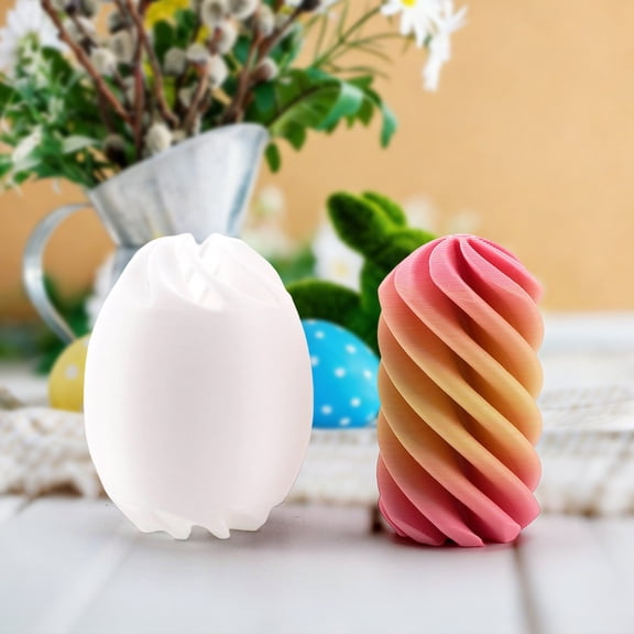 Easter Crafts Decompression Spinning Music Egg Ornament for Spring Party Favors Basket Stuffers Container Set Eggs Easter