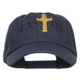 thumbnail image 1 of Easter Cross Embroidered Low Cap - Navy OSFM, 1 of 5