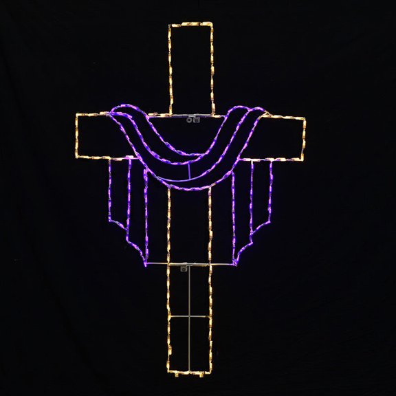 Easter Cross LED Display - 64 in.