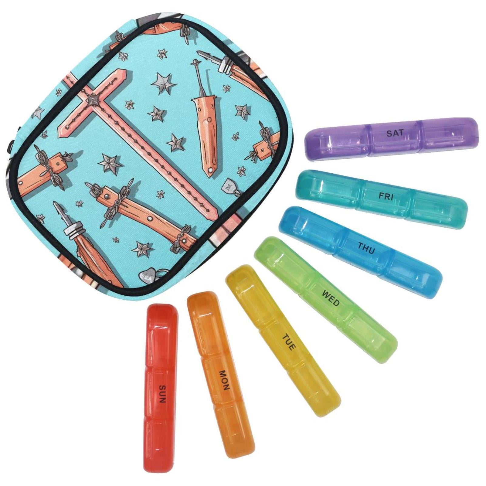 Easter Cross Large 7 Day Weekly Pill Organizer Weekly Pill Organizer