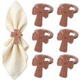 thumbnail image 1 of Easter Cross Napkin Rings Set of 6 - Wooden Christian Easter Napkin Holder, Spring Napkin Rings for Birthday Wedding Party Banquet Table Decor, 1 of 3