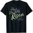 thumbnail image 1 of Easter Cross T-Shirt He Has Risen Jesus Christian Religious T-Shirt, 1 of 5