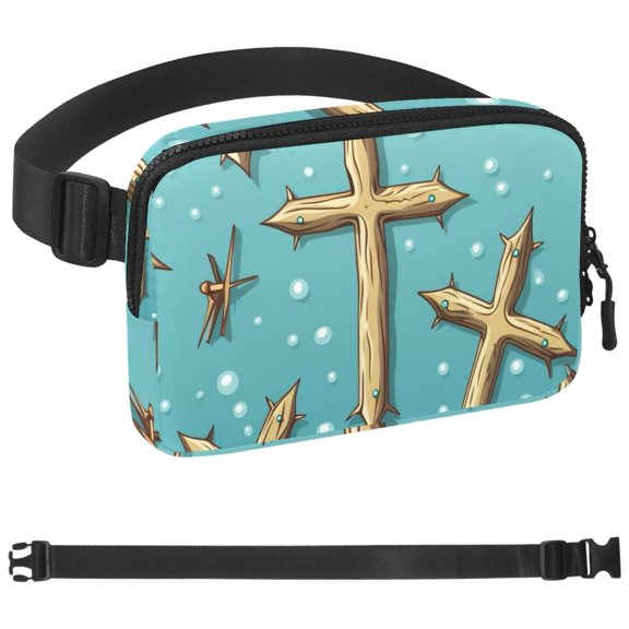 Easter Cross Waist Pack for Running Fanny Pack for Women and Men Crossbody Belt Bag Bum Bag with Adjustable Strap for Sports