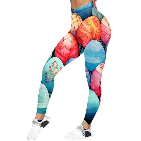 Easter Cute Bunny Pattern Comfortable Work Pants Women Womens Casual Pants Elastic Waist