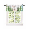 Easter Cute Rabbit Eggs Floral Window Valances for Kitchen,Rod Pocket