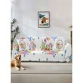 thumbnail image 1 of Easter Cute Rabbits Couch Cover for Dogs, Colorful Eggs Country Flowers Blue Pot Washable Sofa Covers Slipcover for Pets Dogs Futon Cover, Couch Recliner Covers, Oversized Chair Slipcover 71"x91", 1 of 9