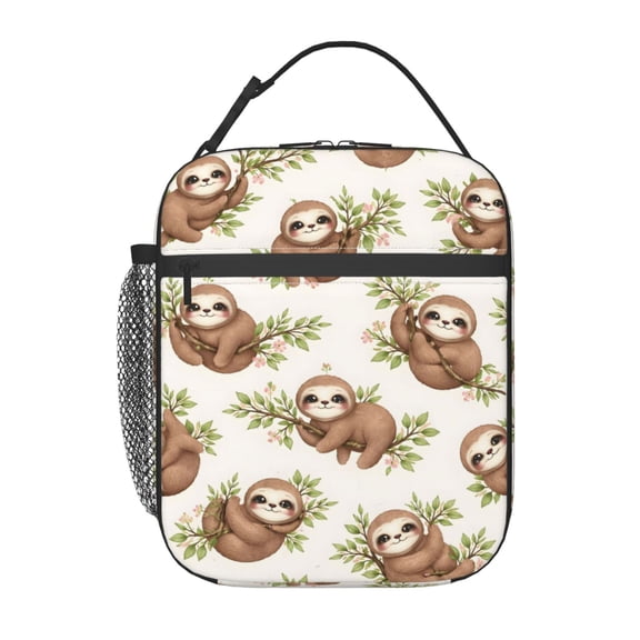 Easter Cute Sloth Lunch Bag Portable Thermal Lunch Box for Men and Women