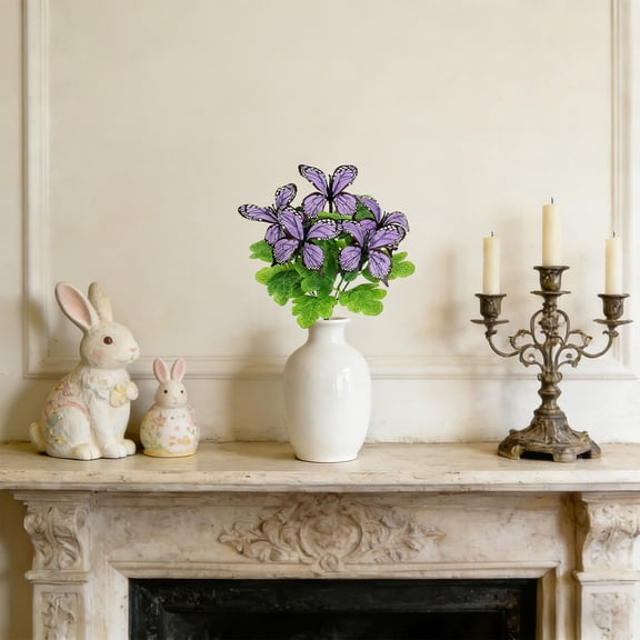 Easter Cutouts Plastic Holiday Bouquet Decorations for Home, Events, and Retail Displays Purple