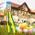 thumbnail image 1 of Easter Décor, Easter Garden Windsock Flags Cute Cartoon Rabbit Pattern Party Decoration Outdoor Courtyard Festival Atmosphere Decoration Props Canadian Flag Small 4x6 Alphabet Banner Letters, 1 of 4