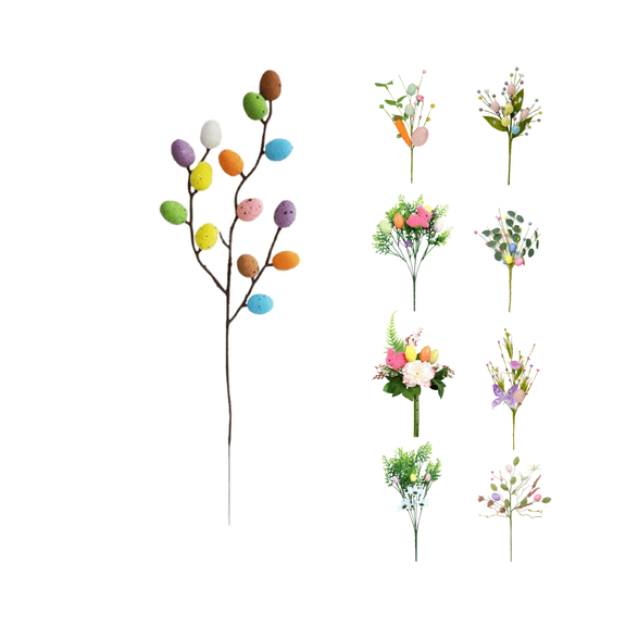 Easter DIY Bouquet Cutting Set, Craft Cardstock Decorations for Floral Arrangements, Table Centerpieces