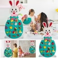 thumbnail image 1 of Easter DIY Felt Rabbit Set, 37inch Hanging Bunny Felt Craft Kits with Chick Hedgehog Butterfly Flowers Cross, Happy Easter Chick Eggs for Wall Hanging, Home Party Decoration Supplies, 1 of 6