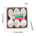thumbnail image 1 of MORESEC Home Easter DIY Hand Painting Egg Kit for 2026, Craft Your Own Bunny Eggs for Family Bonding Activity, 6 Pieces, 1 of 2