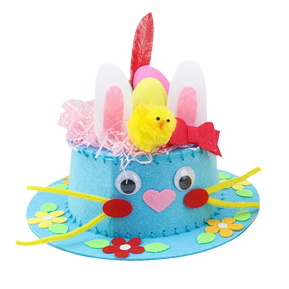 Easter DIY Hat Set for Fun Festive Decorations - Creative Party Supplies for Easter Celebrations and Activities