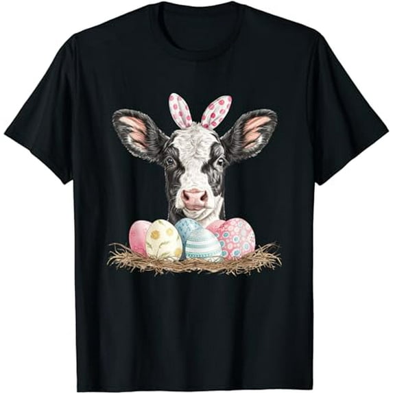 Easter Day Cow Easter Cow Easter Egg T-Shirt