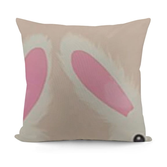 Easter Day Cute Rabbit Animal Pillowcase King Pillow Cover Protector Pillow Sham Pillow Case with Zipper for Long Throw Pillow