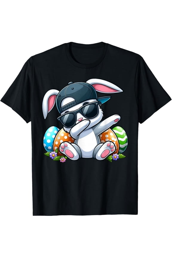 Easter Day Dabbing Bunny for Men Women Teens T-Shirt