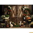 thumbnail image 1 of Easter Day Digital Photography Backdrops Props Rabbit Flowers Arch Doors Maternity Photo Studio Background YH-03, 1 of 5
