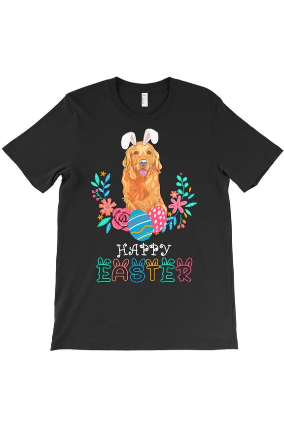 Easter Day Golden Retriever Dog Easter Bunny Costume Happy - Everyday Gift G14039 Unisex T-Shirt, Up to Size 5XL