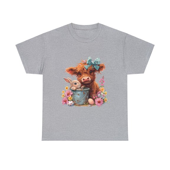 Easter Day Highland Cow Shirt,Easter Shirt, Easter Bunny Shirt ID-0217-GBWK