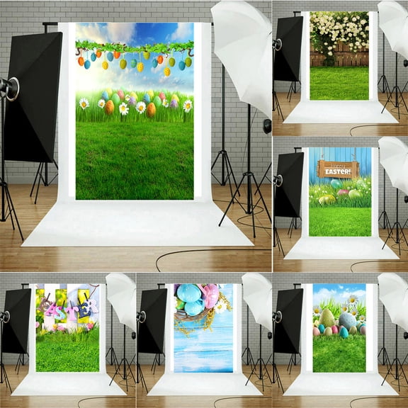 Easter Day Theme Vinyl Photography Background, Custom Photo Backdrop With Clear Realistic Digital Print, Lightweight Cloth Material For Photography, Parties, Bars