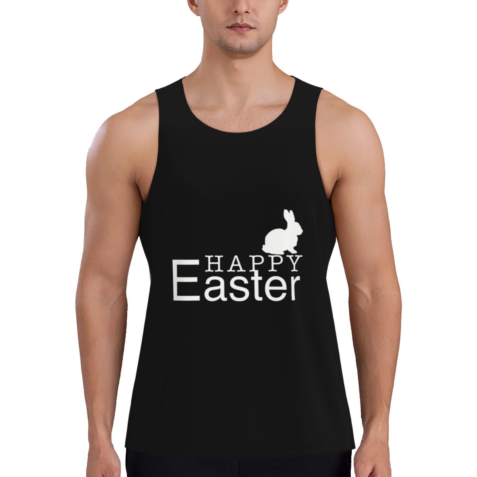Easter Daysleeveless Shirts Mens Muscle Tank Top Men'S Workout Tank Top