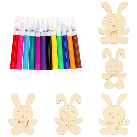 Easter Decor 2026 Markers Colored Pen 3.35 Inch Colors Portable Short Colored Markers Assorted Multicolor Watercolor Marker Pen for Adult Glass (12 Colors) 1ml