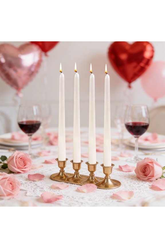 Easter Decor,4pcs/box Net Red Restaurant Plating Thread Candle Long Pole Candle Romantic Wedding Decoration Wax Candle