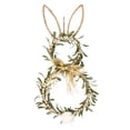 thumbnail image 1 of Easter Decor Artificial Easter Wreath with Bow for Front Door, Spring Bunny Wreath Bunny Shaped Door Wreath for Home Decor, 1 of 6