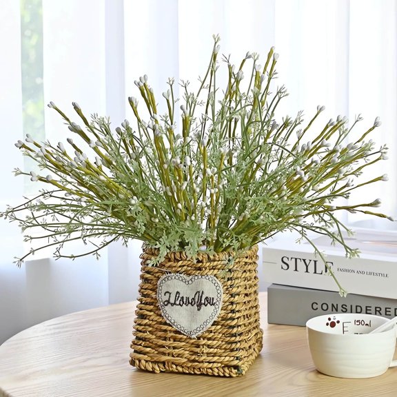 Easter Decor Artificial Willow Twig Green Sprig, Green Wicker Cuttings Decoration Indoor Vase Display, Spring Home Decor for Living Room Table