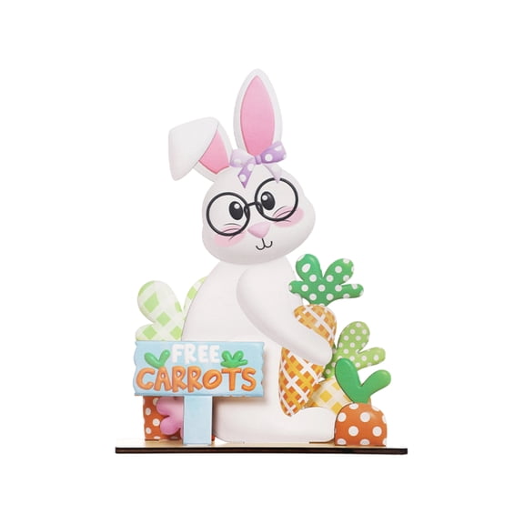 Easter Decor Diy Multi - Layer Wooden Bunny Egg Ornament Set, Craft Kit For & Teenager, Home Tabletop Decor, Easter Party Decoration