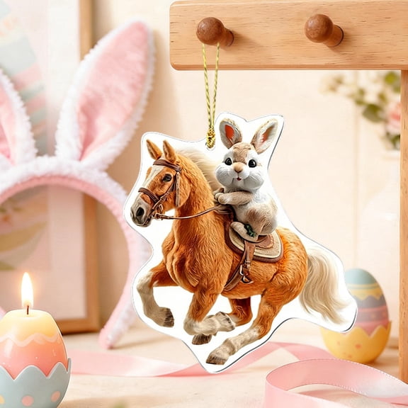 Easter Decor Easter Acrylic Creativity Small Pendant Bunny Decorative Small Objects Holiday Hanging Ornaments for Kids and Adults Home Decor Collection