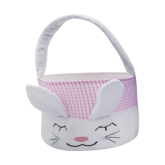 Easter Decor Easter Egg with Bunny Fabric Indoor for Home Textile Storage and Party Game Activities