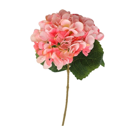 Easter Decor Hydrangea Artificial Flowers , 18" Faux Hydrangea for Vase Centerpiece, Wedding Bouquet, Living Room Home Decorations & Spring Styling, Pink