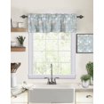 thumbnail image 1 of Easter Decor Valances Kitchen Curtains for Windows, Easter Bunny Rabbits Vintage Flowers Spring Holiday Rod Pocket Valances Blue Short Curtains for Bedroom/Living Room,54" X 18" -1 Panel, 1 of 6