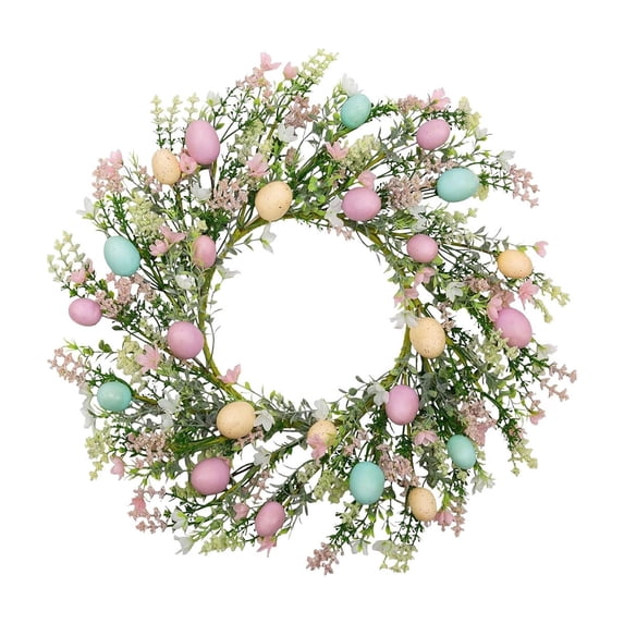 Easter Decoration 20in Easter Wreaths For Front Door Spring wreath Wild Flower Artificial Daisy Front Door Wreath D