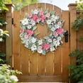 thumbnail image 1 of Easter Decoration Artificial Wreaths for Outdoor, Flower Door Wreath Elegant Home Decor, Spring Wreaths for Windows Wall Hanging Ornament, 1 of 6