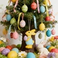 thumbnail image 1 of Easter Decoration Ornament, Resin Hanging Pendant, Handmade Gingerbread Bunny Tree Decor, Yellow Durable Spring Holiday Party Accent Gift, 1 of 6