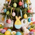 thumbnail image 1 of Easter Decoration Ornament, Resin Hanging Pendant, Handmade Gingerbread Bunny Tree Decor, Yellow Durable Spring Holiday Party Accent Gift, 1 of 6