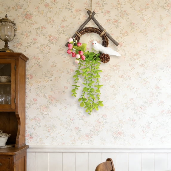 Easter Decoration Set Spring Home Decor, Bunny Decor for Home, Indoor, Tiered Tray, Spring Rabbit Stuffed Centerpiece Table, Easter Basket Stuffers Essentials for Women, Gnome Surprise