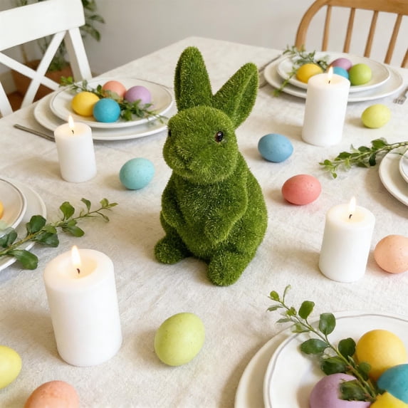 Easter Decoration Set Spring Home Decor, Bunny Decor for Home, Indoor, Tiered Tray, Spring Rabbit Stuffed Centerpiece Table, Easter Basket Stuffers Essentials for Women, Gnome Surprise