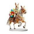 thumbnail image 1 of Easter Decoration Spring Bunny Ornament 2D Acrylic Desktop Ornament 2025 Cartoon Cute Easter Eggs Rabbit Designs Decoration Accessories for Living Room Holiday Party Supplie, 1 of 6