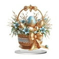 thumbnail image 1 of Easter Decoration Spring Bunny Ornament 2D Acrylic Desktop Ornament 2025 Cartoon Cute Easter Eggs Rabbit Designs Decoration Accessories for Living Room Holiday Party Supplie, 1 of 6