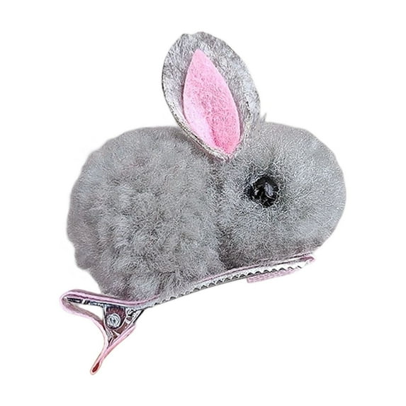 Easter Decoration Stuffed Bunny Hair Clips for Cute Hairpins Barrettes for Kids Teens Women Non Slip Hair Pins Hair Accessories for Baby Toddlers