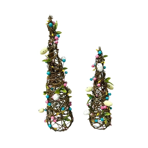 Easter Decoration Tower for Tabletop – DIY Two-in-One Easter Egg Display Set, Festive Spring Home & Party Decor