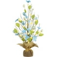 thumbnail image 1 of Easter Decorations, 18 Inch Easter Artificial Egg Tree Tabletop Decor with Delicate Ornaments, for Home Party Wedding Holiday Spring Summer Decoration, Blue/White., 1 of 7