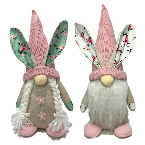 Easter Decorations, 2 Pcs Easter Gnomes Decor, Spring Gnomes Plush Swedish Tomte Stuff y22224