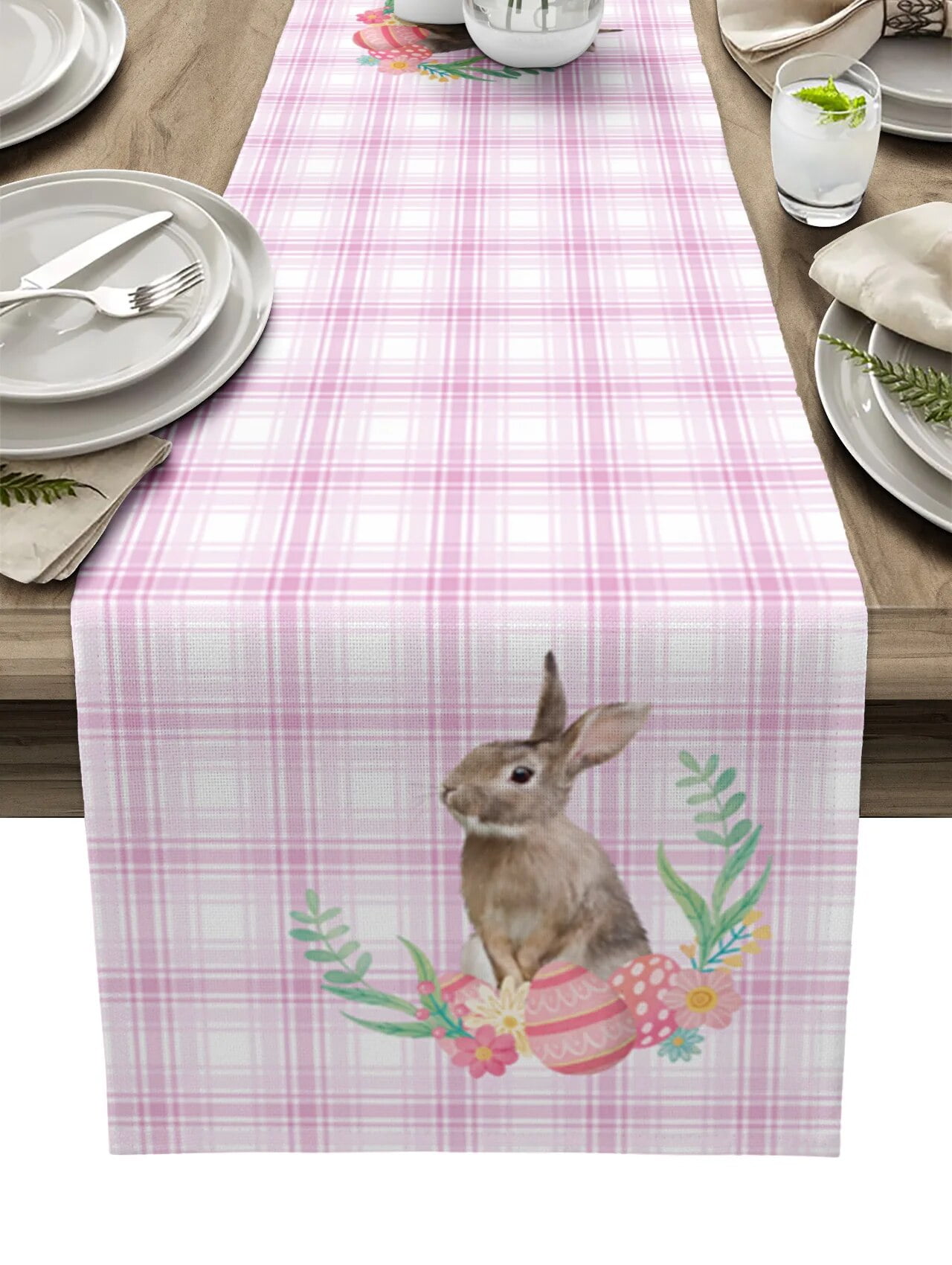 Easter Decorations 2024 Easter Spring Easter Egg Bunny Pink Table