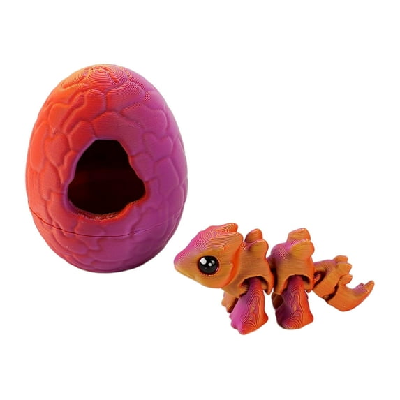 Easter Decorations 3D Printed Dragon Animal Figurines Collection Models for Kids, Educational Toys for Collectors, Birthday Gift Party Home Decor, 2.36", 1Pcs C