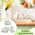 thumbnail image 1 of Easter Decorations - 3PCS Bunny Garden Statues Set Outdoor Easter Decorations Cute Rabbits Figurines Lightweight Bunny Decor for Porch Yard Flower Pots Spring, 1 of 5