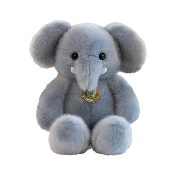 Easter Decorations 6.2" Elephant Plushies, Elephant Plush Doll, Cute Elephant Stuffed Animal Companion Soft Cuddly Toy Interactive Plushie Gift for Girls Boys Bedroom Decor, Q